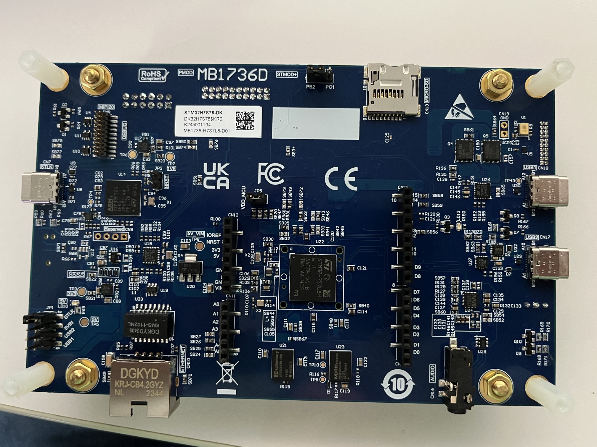STM32H7S8-DK Back